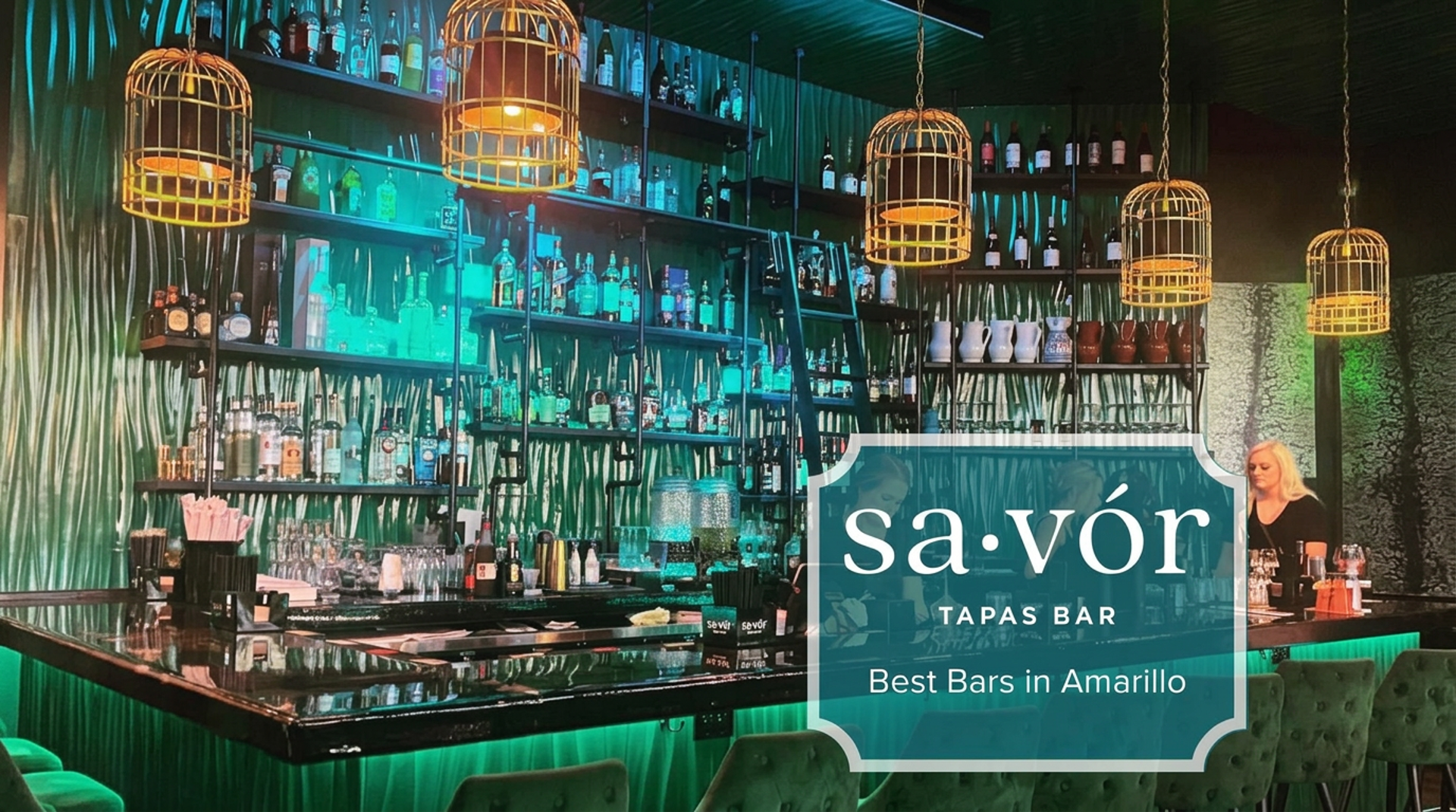 The bar after dark