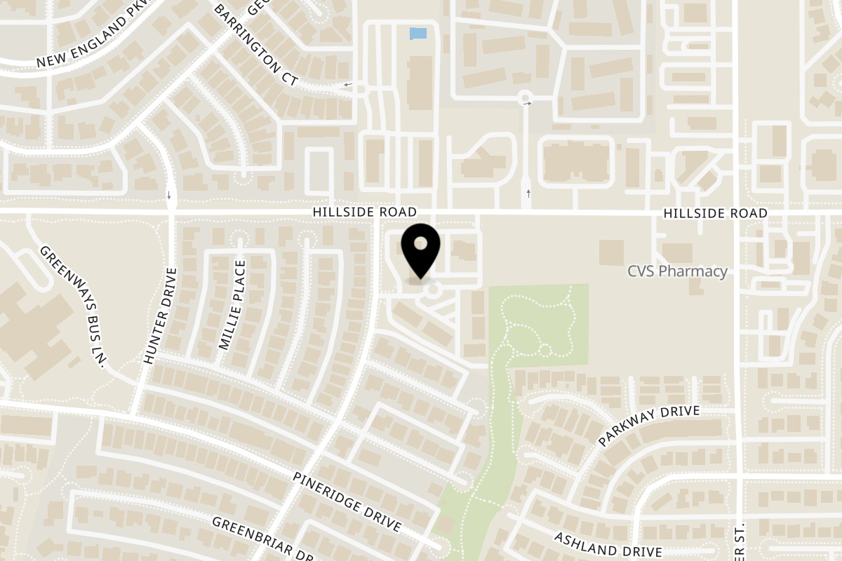 Map showing the location of Savór Tapas Bar on 7669 Hillside Rd Ste 600 in Amarillo